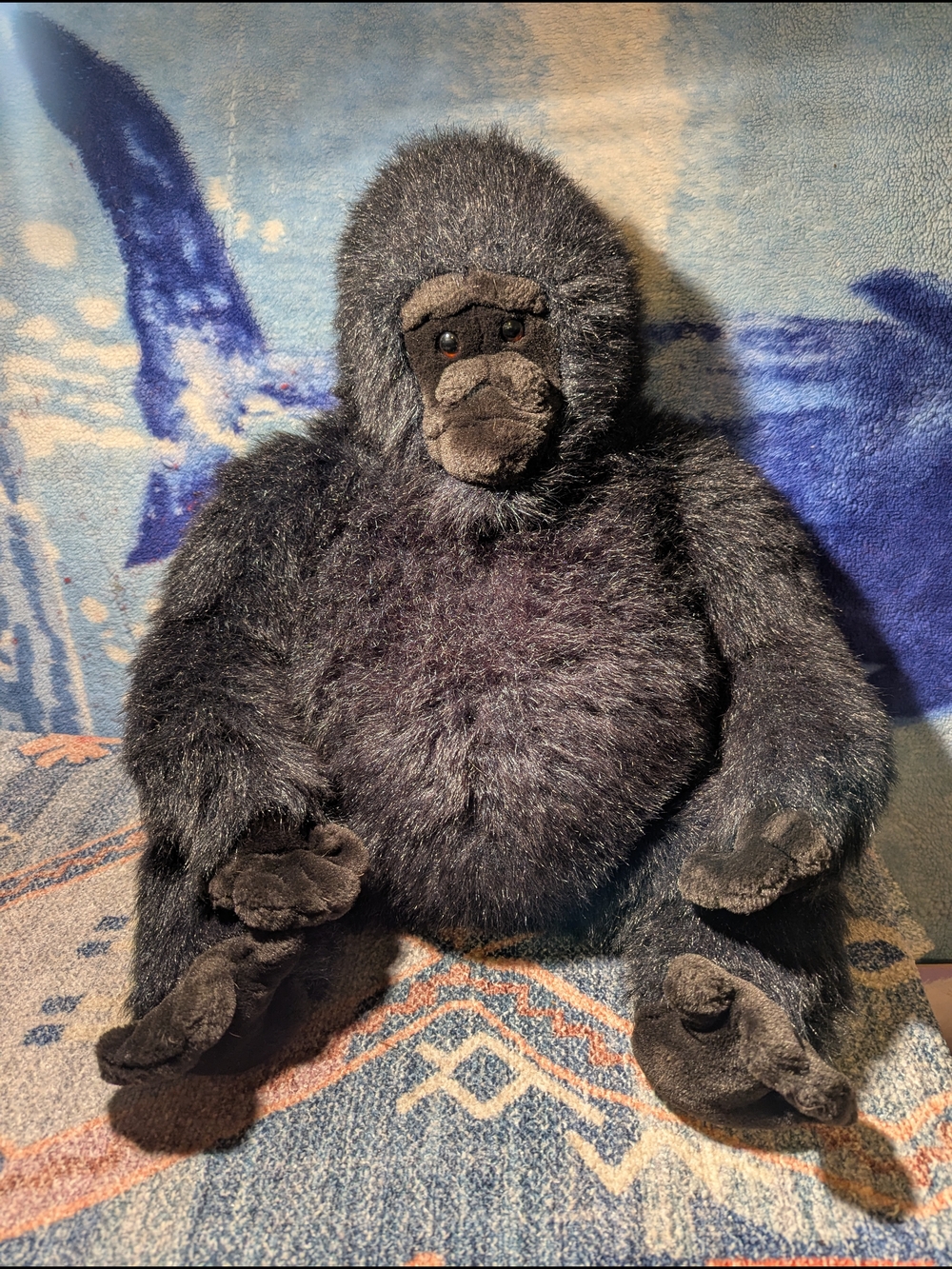 1985 San Francisco DANKIN Large Black Gorilla Plush-Stuffed Animal